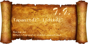 Tapasztó Ildikó névjegykártya